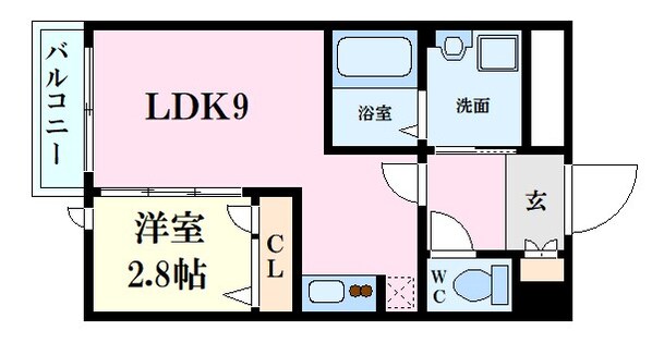 江波駅 徒歩8分 2階の物件間取画像